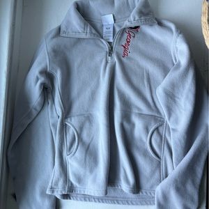 Women’s size medium light gray Georgia college, quarters zip